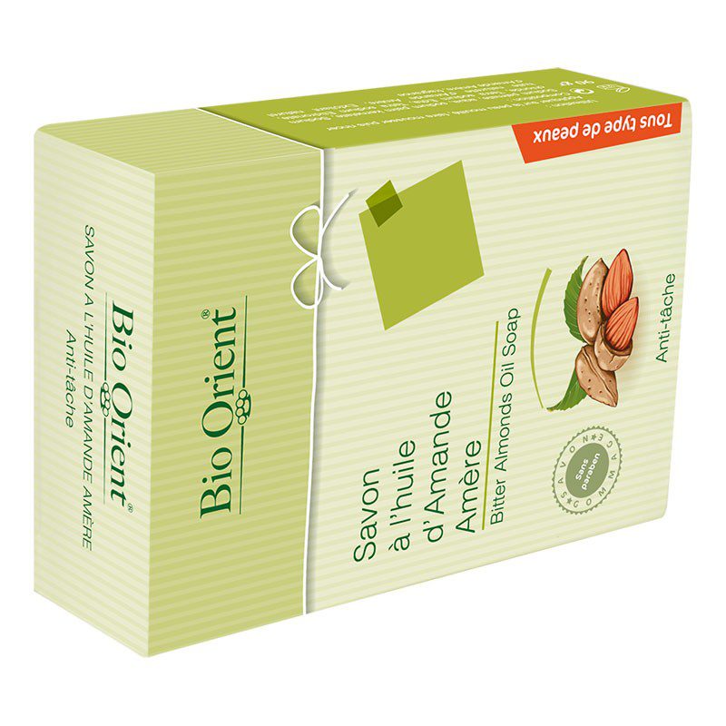 Bio Orient Savon Anti-Taches à l’Huile d’Amande Amère – éclaircissant, unifiant, soin visage et corps