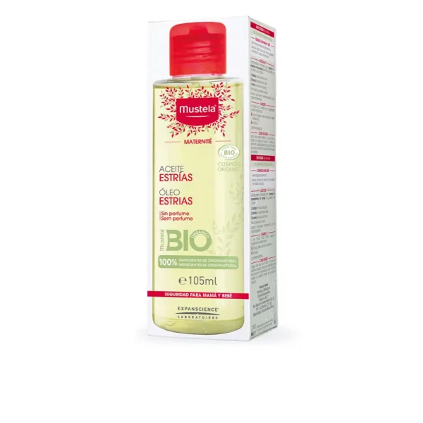 Mustela Huile Vergetures 105 ml – prévention et soin des vergetures grossesse