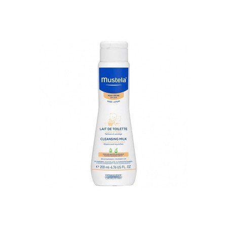 Mustela Lait de Toilette 200 ml – nettoyage douceur visage et siège bébé