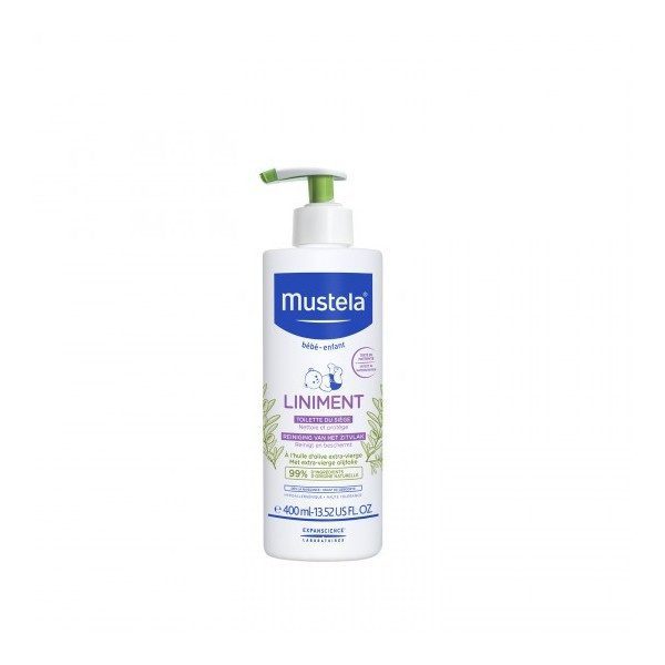 Mustela Liniment Dermo-Protector 400 ml – nettoyage siège, protection peau bébé