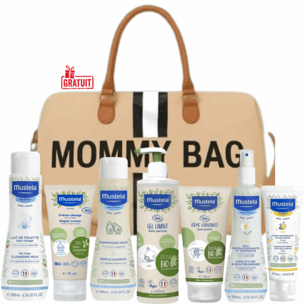 Mustela Mommy Bag – Sac maternité 7 produits essentiels naissance et soins bébé
