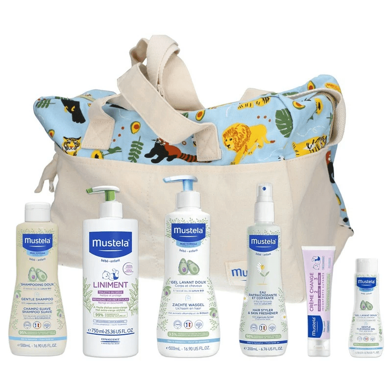 Mustela Sac Maternité Mon Trousseau Naissance – kit 5 produits essentiels bébé et maternité