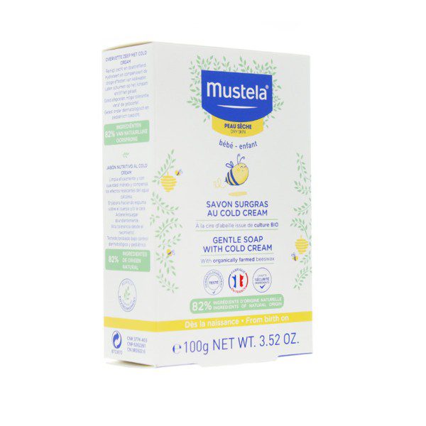 Mustela Savon au Cold Cream 100 g – peau sèche bébé, nutrition et protection