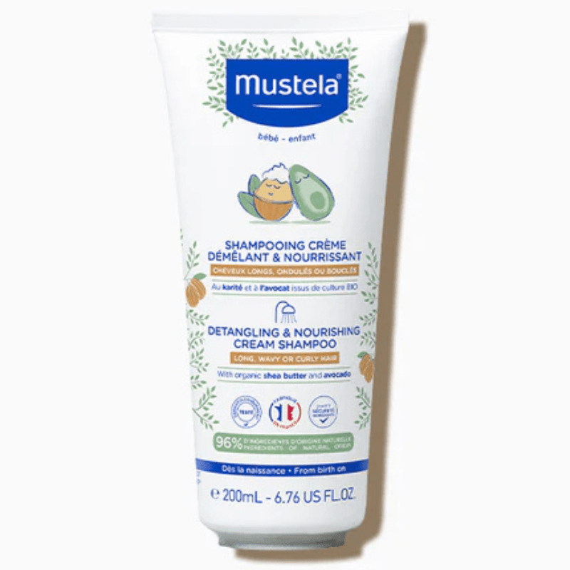Mustela Shampooing Crème Démêlant Nourrissant 200 ml – cheveux secs bébé et enfant