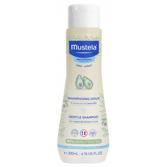 Mustela Shampooing Bébé 200 ml – douceur cuir chevelu, ne pique pas les yeux