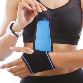 Attelle portée — immobilisation du poignet