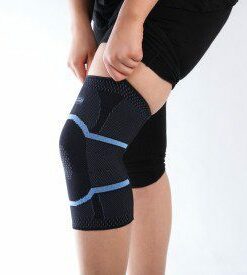 Compression élastique uniforme autour du genou