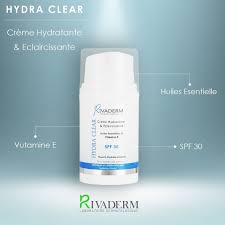 RIVADERM Hydra Clear Crème Hydratante SPF30 – hydratant visage protecteur anti-UV