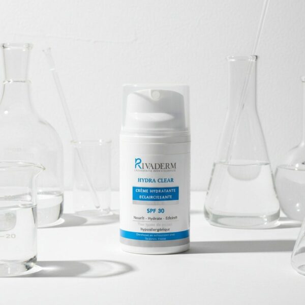 RIVADERM Hydra Clear Crème Hydratante SPF30 – hydratant visage protecteur anti-UV