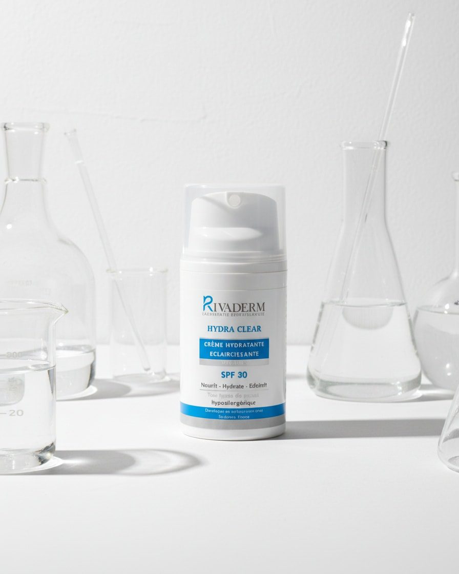 Crème hydratante visage RIVADERM Hydra Clear SPF30 en Tunisie