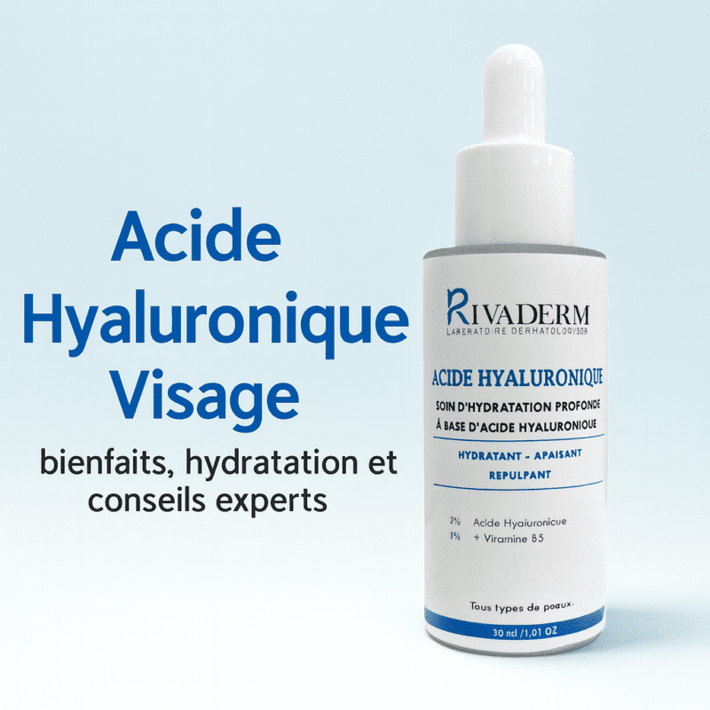 Acide hyaluronique visage RIVADERM sérum hydratant