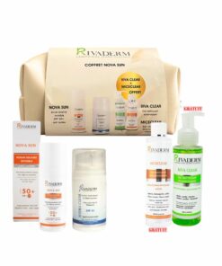 Packshot coffret — RIVADERM Coffret Claris Sun avec trousse