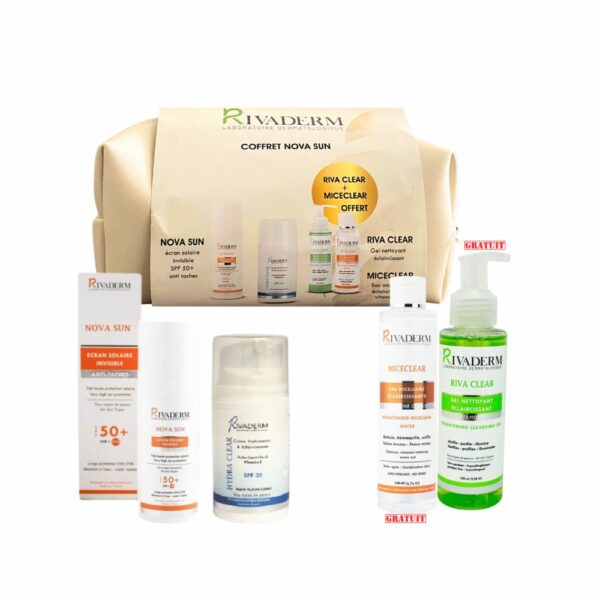 Packshot coffret — RIVADERM Coffret Nova Sun avec trousse